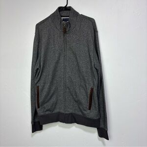 Thomas Parker New York Full Zip Gray Jacket Men's XL Casual Pockets Cotton